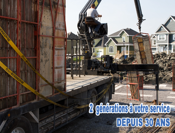 Entrepreneur sp&eacute;cialis&eacute; dans l'agrandissement de fondation solage coffrage Robinson Mont&eacute;r&eacute;gie Rive-sud